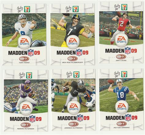 2009 Donruss Madden Nfl09 Lot Of 6 Football Cards Limited To 7 11
