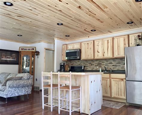 Creating A Log Cabin Ceiling With Woodhavens Log Paneling Woodhaven