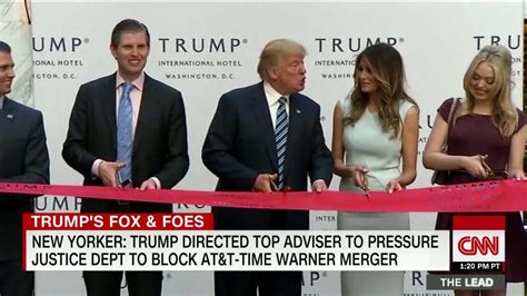 report trump asked top official to block atandt time warner merger cnn video