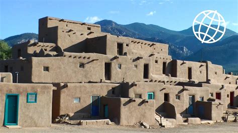 Taos Pueblo And Adobe Churches On The High Road To Taos New Mexico