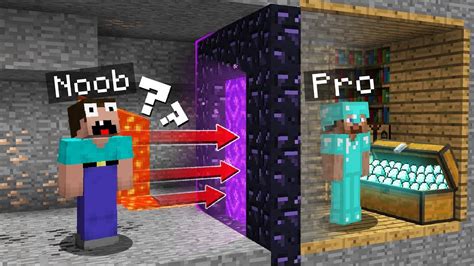 Why Pro Hiding Treasures In A Secret Portal Room Part 2 In Minecraft