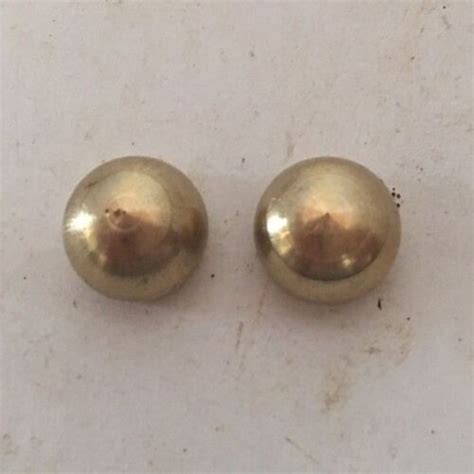 Lot Of 2 New Unf Solid Brass 12 Ball Cap Finial Knob Tap 18 Ips