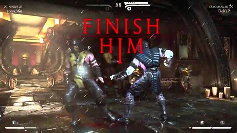 Mortal Kombat X Online Ranked Matches Finish Him Mkx Pc Gameplay