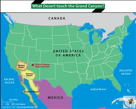 This tool allows users to search a map of the united states to look at food desert statistics for a given area—and there are a lot of red patches on the map. What Desert touch the Grand Canyon? - Answers