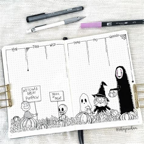 Pin By Laura T On Halloween Bullet Journal Halloween Bullet Journal