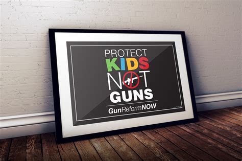 Protect Kids Not Guns Poster Sign 2 Sided Glossy Etsy