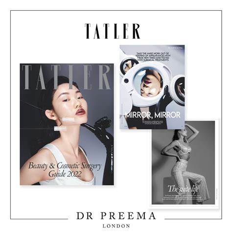 Tatler Beauty And Cosmetic Surgery Guide 2022 Dr Preema London Clinic