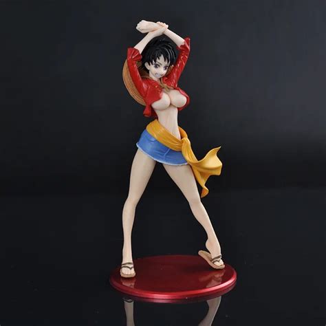 Anime One Piece Pop Monkey D Luffy Female Statue Sexy Girl Pvc Action
