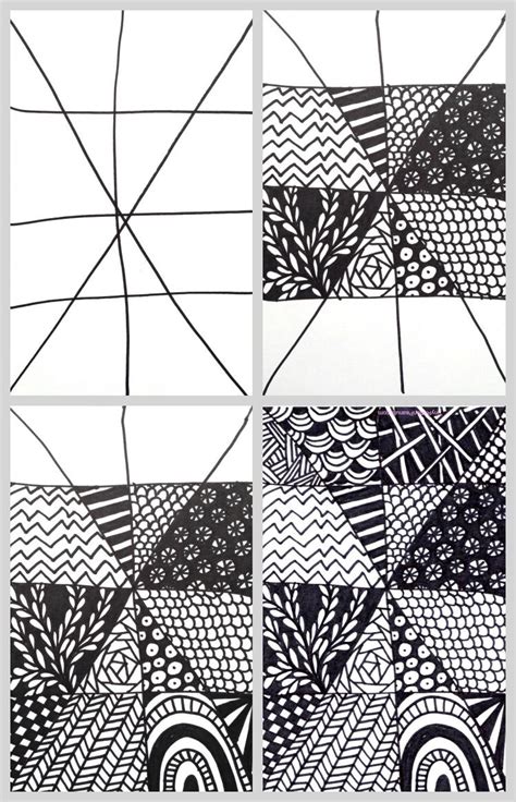 Quick And Easy Tangle Drawing Craftwhack Tangled Drawing Zentangle