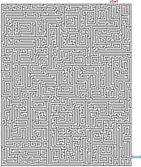 Mega Rectangle Mazes Maze Print Maze Worksheet Maze Drawing