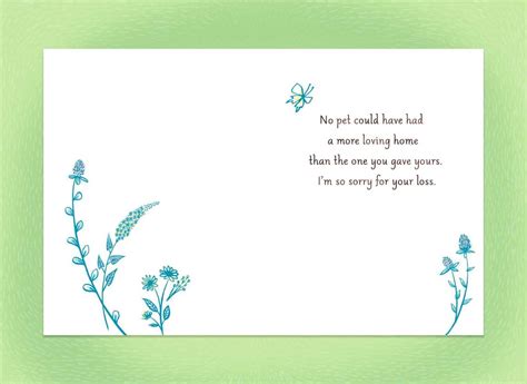 Sympathy Card Pet Loss Within Sorry For Your Loss