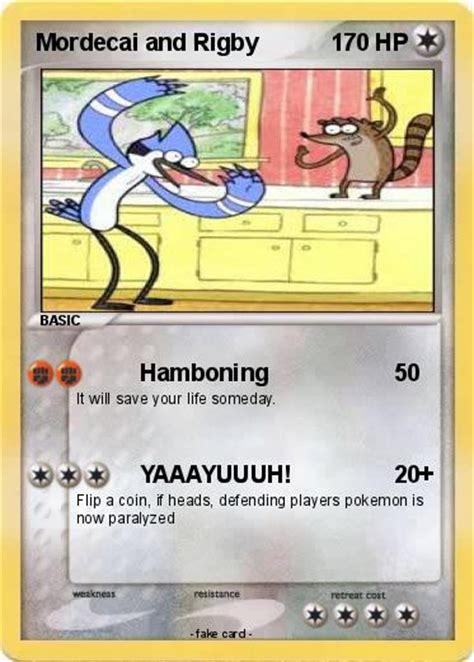 Cards · shop all cards · baseball cards · basketball cards · card supplies · flesh & blood cards · football cards · pokemon cards · wwe cards . Pokémon Mordecai and Rigby 74 74 - Hamboning - My Pokemon Card