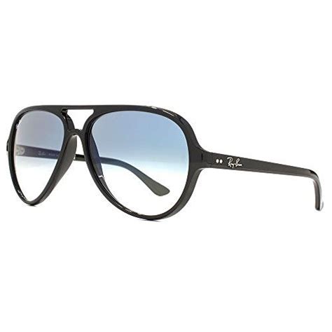 Ray Ban Cats 5000 Aviator Sunglasses In Black Blue Gradient Rb4125 601