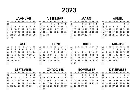Kalender 2023 Kalendridsu