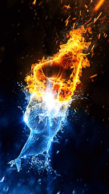 Fire And Ice Fire And Ice Artisgifisart Gifart Pinteres