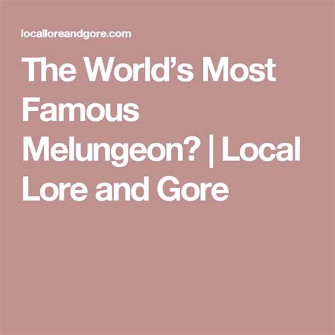 The Worlds Most Famous Melungeon Local Lore And Gore