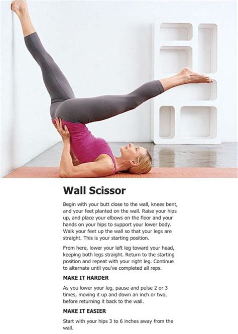 4 Wall Scissor Do This Routine Barefoot 4 Or 5 Times A Week Do 10