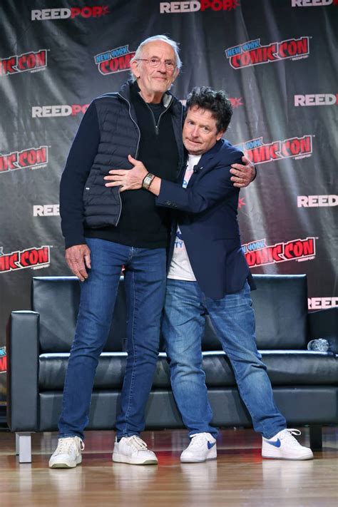 Michael J Fox And Christopher Lloyd Reunite 37 Years After Back To The
