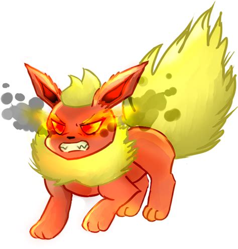 Pokemon Flareon Angry Png Download Angry Flareon Clipart Large