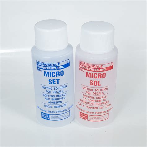 Micro Set And Micro Sol Decal Setting Solutions New Jonak Toys