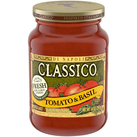 Classico Tomato And Basil Pasta Sauce 14 Oz Jar