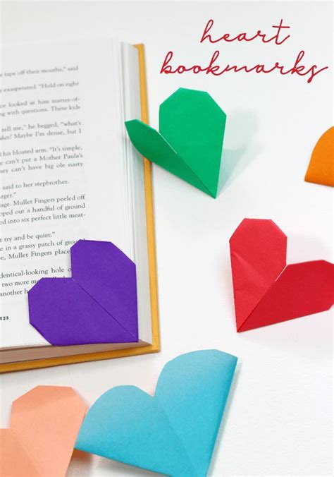 Heart Bookmarks Even Origami Beginners Can Make Heart Bookmark