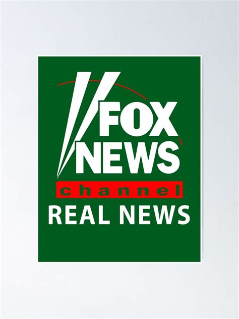 Bemomo Trump Fake New Fox News Channel Real News White Poster For