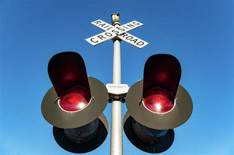 Railroad Crossing Lights Photograph By Todd Klassy Pixels