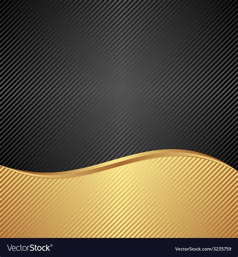 Black And Gold Background Royalty Free Vector Image