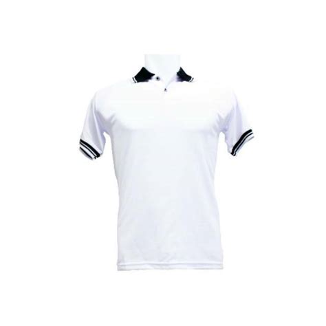 Yb Polo Shirt Kaos Kerah Putih Kombinasi Baju Pria Cowok Kaus Casual