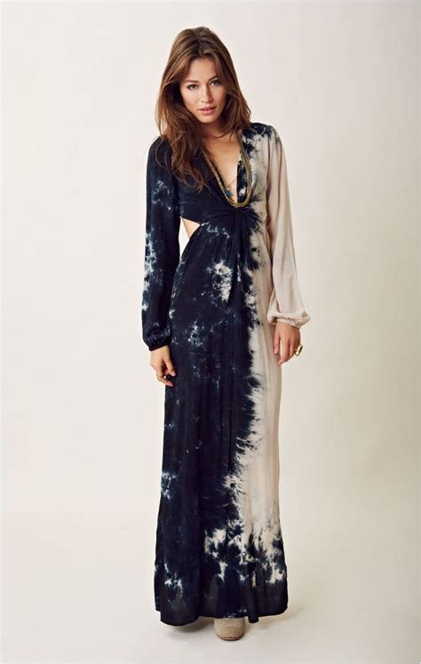 142 Ideas For Gorgeous Long Sleeve Maxi Dresses Casual 35 Tie Dye