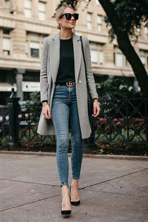 10 Outfits Elegantes Con Jeans Perfectos Para Ir A Trabajar Mujer De