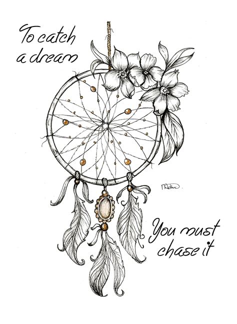 Inkdrawing Of A Dreamcatcher I Did A Few Months Ago The Quote Says It