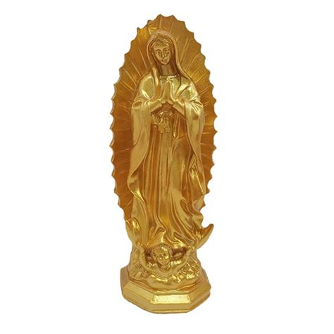 Resin Mary Statue Blessed Mother Sculpture Handmade Religious