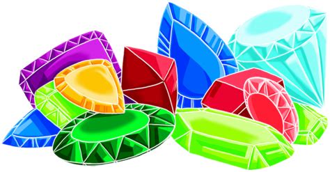 Gemstone Clipart Colorful Gem Clipart Pile Of Gems Png Download