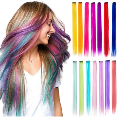 Clip In Colored Hair Extensions