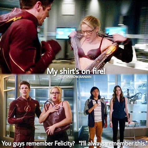 Arrow Felicity On The Flash Flash Funny Superhero Shows Supergirl