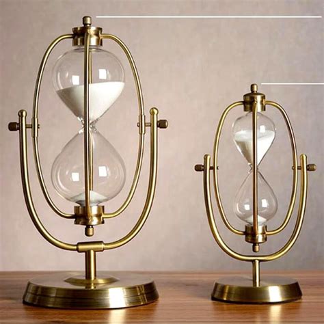 Gold Hourglass Rotating Sculpture Etsy