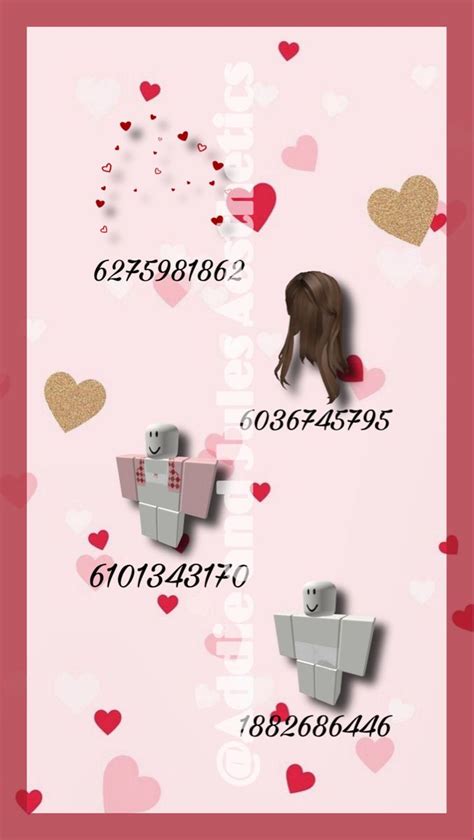 Valentines Day Id Codes Bloxburg Decal Codes Valentine Decals