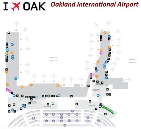 Oakland International Airport Map