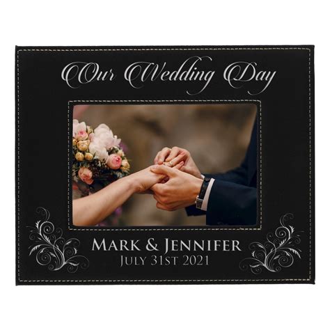Personalized Wedding Frame Newlywed Gift Custom Wedding Etsy