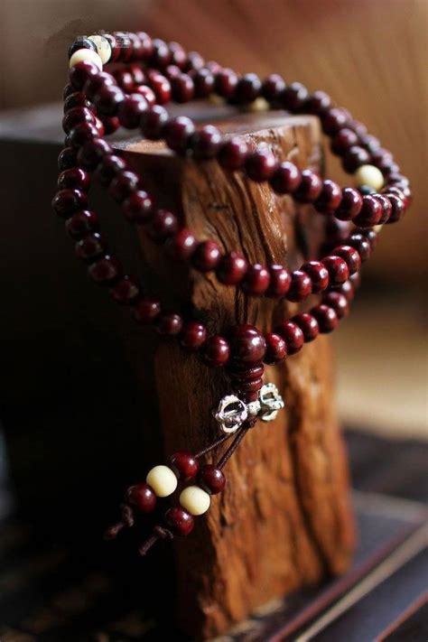 healing 108 beads natural rosewood tibetan mala ananta stones