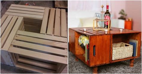 How To Make A Diy Wine Crate Coffee Table How To Instructions