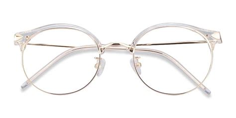 amity round rose gold frame glasses for women eyebuydirect lens and frames clear frames