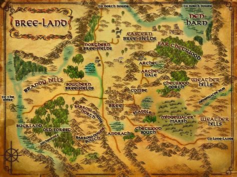 Middle Earth Map Rivendell Wildryte