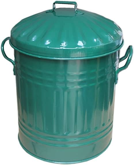 Easy Shopping Small 15 Litre 15l Round Shape Several Colour Metal Bin