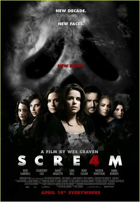 Scream 4 Movie Poster Scary Movies Horror Freaks Film Movie