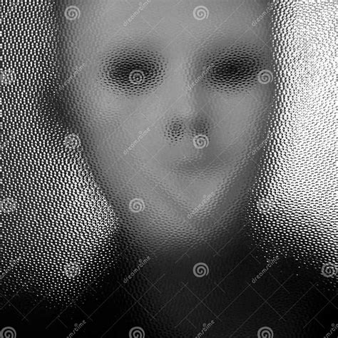 Masked Figure Behind Glass Stock Image Image Of Background 18844309