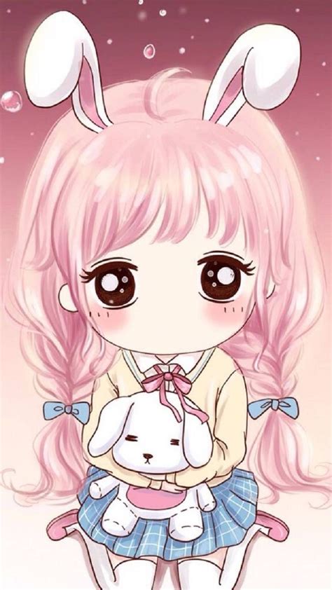 Bunny Girl Anime Art In 2019 Chibi Wallpaper Anime