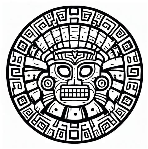 Dibujos De Azteca Para Colorear Dibujos Online Com